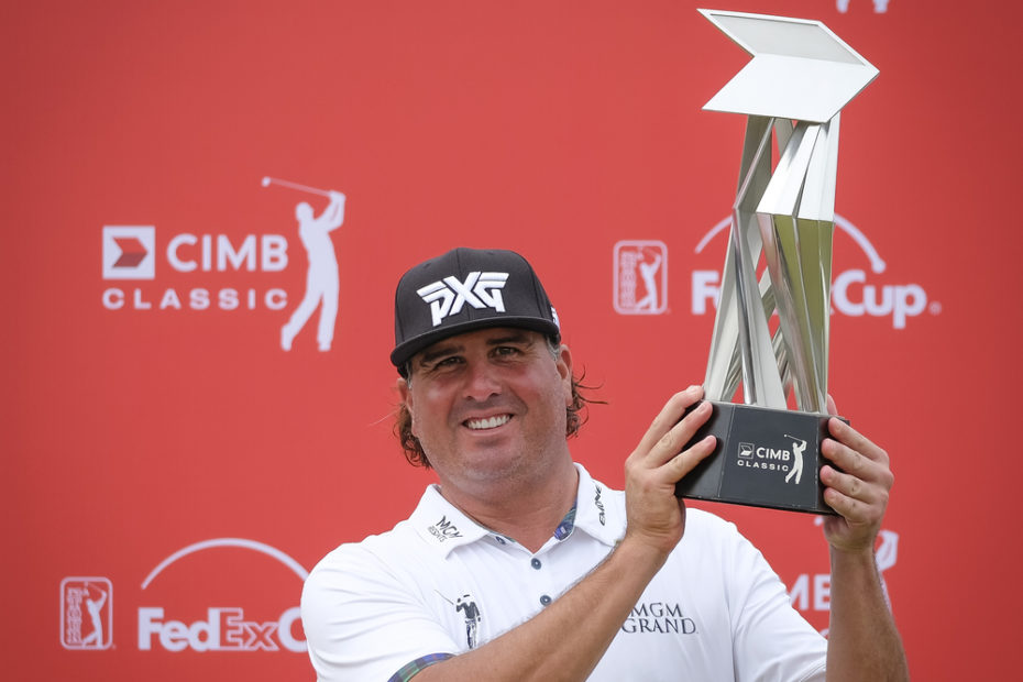 Pat Perez Net Worth - KUALA LUMPUR, MALAYSIA - OCTOBER 15, 2017 : Pat Perez of the United States poses with the CIMB Classic trophy after the final round of the 2017 CIMB Classic at TPC Kuala Lumpur.