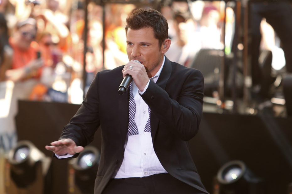 Nick Lachey of 98 Degrees performs on NBC's 'Today' in Rockefeller Center