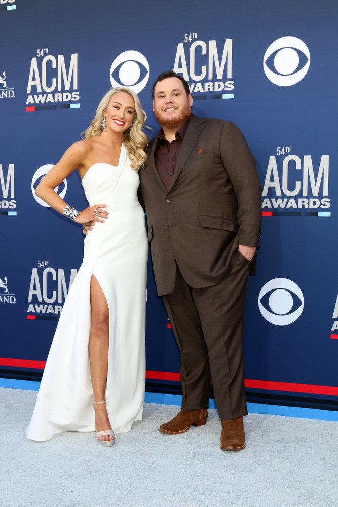 Nicole Hocking, Luke Combs at the 54th Academy of Country Music Awards