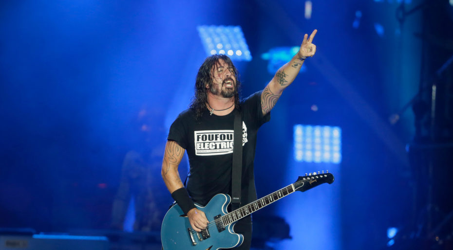 Rock in Rio Foo Fighters Dave Grohl at the Rock in Rio festival