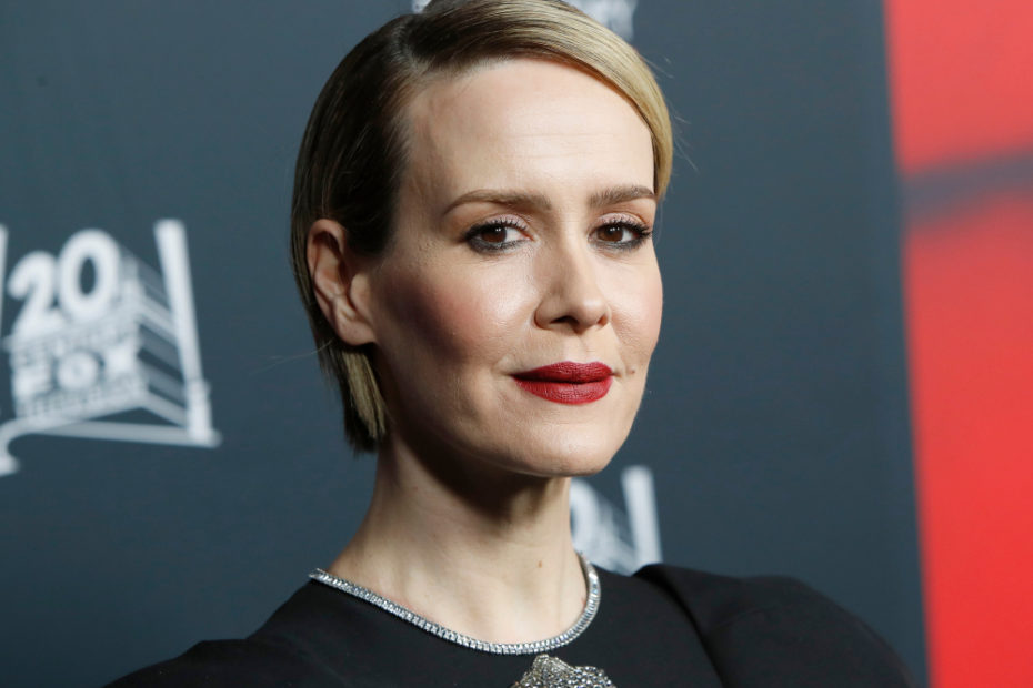 LOS ANGELES - OCT 26: Sarah Paulson at the "American Horror Story" 100th Episode Celebration at the Hollywood Forever Cemetary on October 26, 2019 in Los Angeles, CA